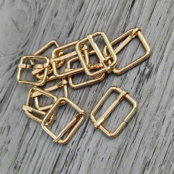 Пряжка регулятор перетяжка 25х20х4 мм Золото 25х20х4 Gold фото