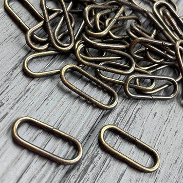 Рамки дротяна овал 30х8х2.2 мм Антік (50 шт)  овал 30х8х2.2 мм (Ant) фото
