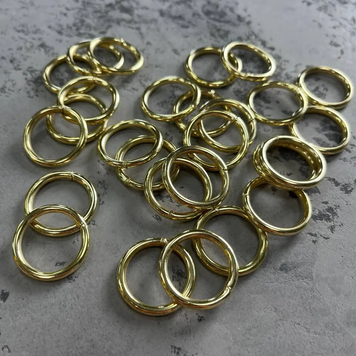 Кільце зварене 20 мм Золото KSGold20 фото