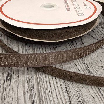Липучка текстильна 20 мм Темно Коричнева darkbrown20mm фото