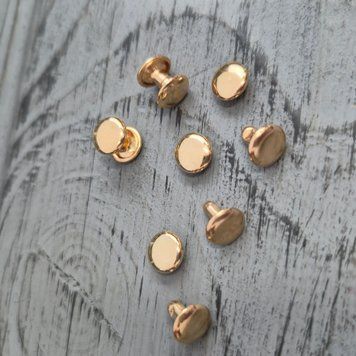 Хольнітен двосторонній 9 мм Золото НЕРЖ (100 шт) XDNGold фото