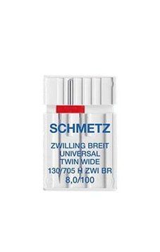 Подвійна голка Schmetz Universal Extra wide twin needle 130/705 H ZWI BR № 8,0/100 (уп.1 шт.) 1476 фото