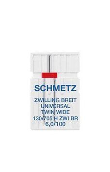 Подвійна голка Schmetz Universal Extra wide twin needle 130/705 H ZWI BR № 6,0/100 (уп.1 шт.) 1478 фото