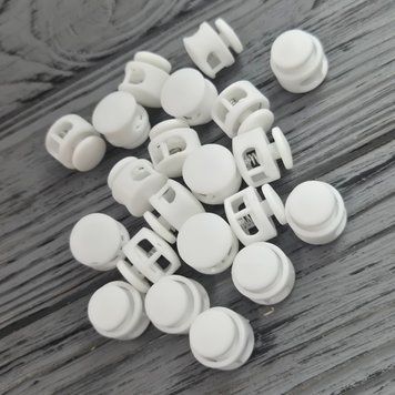 Фиксатор пластик 8006 (18 мм) Белый (50 штук) 8006Wh-18 фото