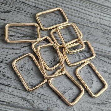 Рамки дротяні 30х20х4 мм Золото Глянець 30х20х4 мм Gold syper фото