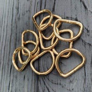 Напівкільце 25х16х3.9 мм Золото 25х16х3.9  Gold фото