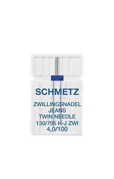 Подвійна голка Schmetz Twin jeans 130/705 H-J ZWI № 4,0/100 (уп.1 шт.) 1464 фото