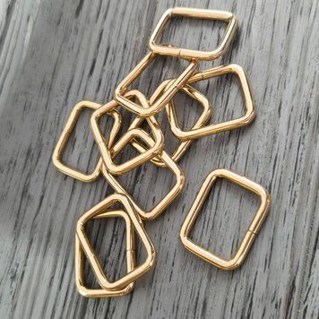 Рамки дротяна 25х20х4 мм Золото Глянець 25х20х4 мм Light Gold фото