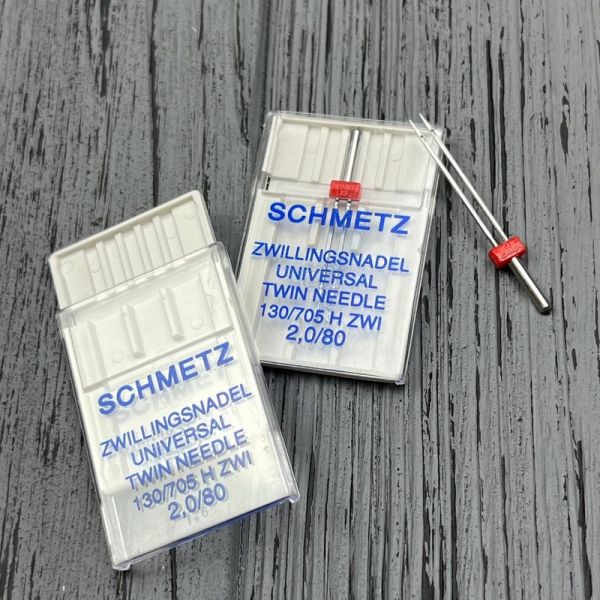Подвійна голка Schmetz Twin universal 130/705 H ZWI № 2,0/80 (уп.1 шт.)