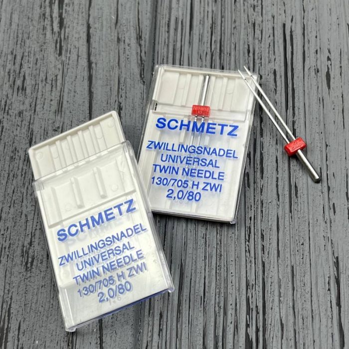 Подвійна голка Schmetz Twin universal 130/705 H ZWI № 2,0/80 (уп.1 шт.)