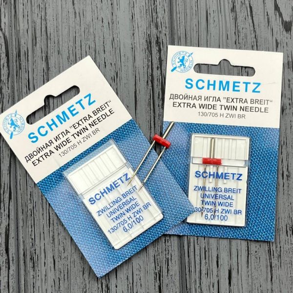 Подвійна голка Schmetz Universal Extra wide twin needle 130/705 H ZWI BR № 6,0/100 (уп.1 шт.)