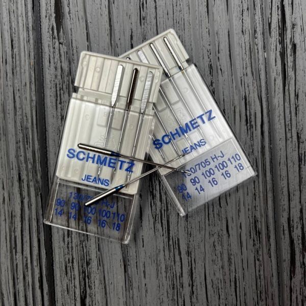 Голки Schmetz Jeans 130/705 H-J Асорті № 90(2 шт), 100(2 шт), 110(1 шт)