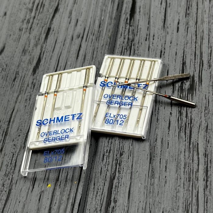 Голки Schmetz Overlock ELX705 № 80 (уп. 5 шт.)