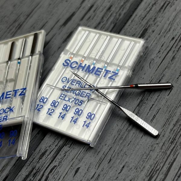 Голки Schmetz Overlock ELX705 Асорті № 80(2 шт), 90(3 шт)