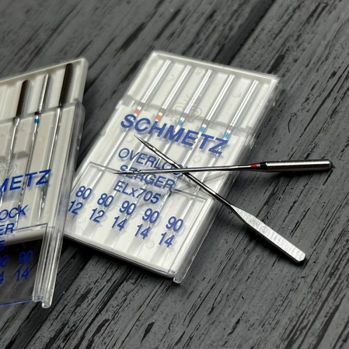 Голки Schmetz Overlock ELX705 Асорті № 80(2 шт), 90(3 шт)