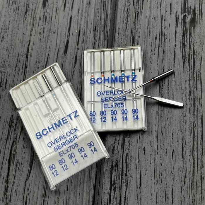 Голки Schmetz Overlock ELX705 Асорті № 80(2 шт), 90(3 шт)
