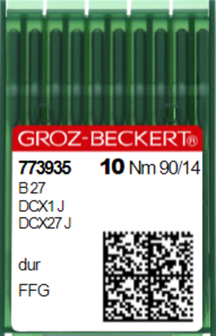 Голки для оверлока GROZ-BECKERT B27/DC*27 № 90 FFG (уп.10шт.)