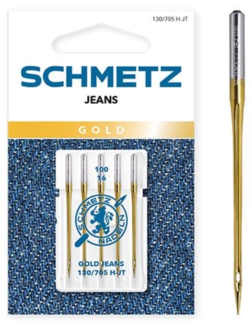 Голки Schmetz Gold Jeans 130/705 H-JT №100 (уп.5 шт.)