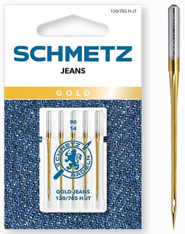 Голки Schmetz Gold Jeans 130/705 H-JT №90 (уп.5 шт.)