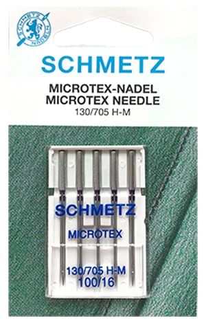 Голки Schmetz Microtex 130/705 H-M №100 (уп.5 шт.)