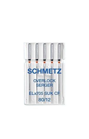 Голки Schmetz Overlock ELX705 SUK CF №80 (уп.5 шт.)
