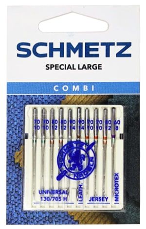 Голки Schmetz COMBI-BOX 130/705 H SORT XYS (уп. 10 шт.)