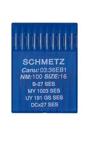 Голки Schmetz B-27 №100/16 SES (уп.10шт)