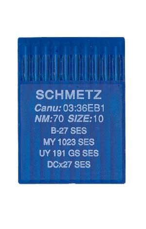 Голки Schmetz B-27 №70/10 SES (уп.10шт)