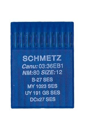 Голки Schmetz B-27 №80/12 SES (уп.10шт)