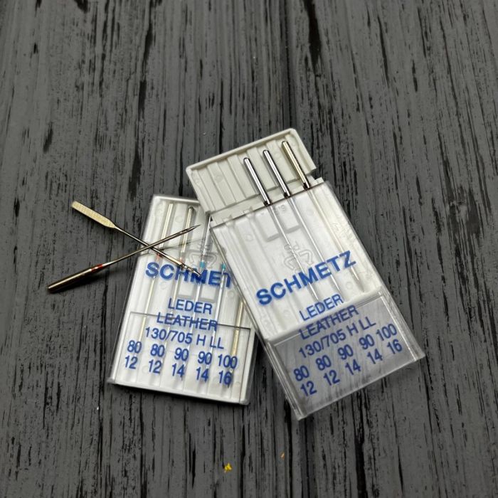 Голки Schmetz Leather 130/705 H LL Асорті (2x 80, 2x 90, 1x 100)