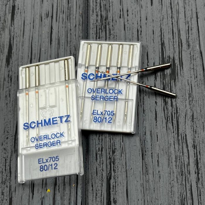 Голки Schmetz Overlock ELX705 № 80 (уп. 5 шт.)