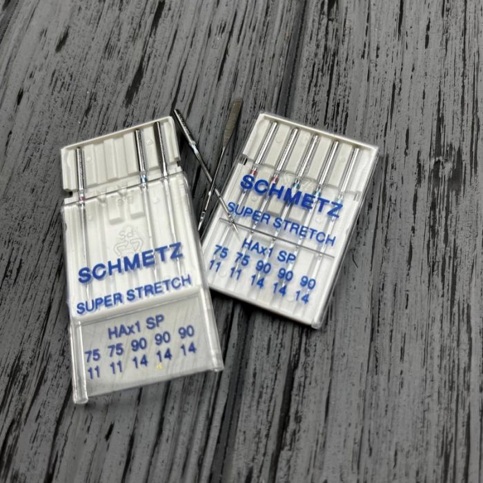 Голки Schmetz Super stretch HAX1 SP Асорті № 75(2 шт), 90(3 шт)