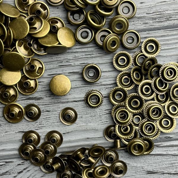 Кнопка Каппа 15 мм НЕРЖ Антік